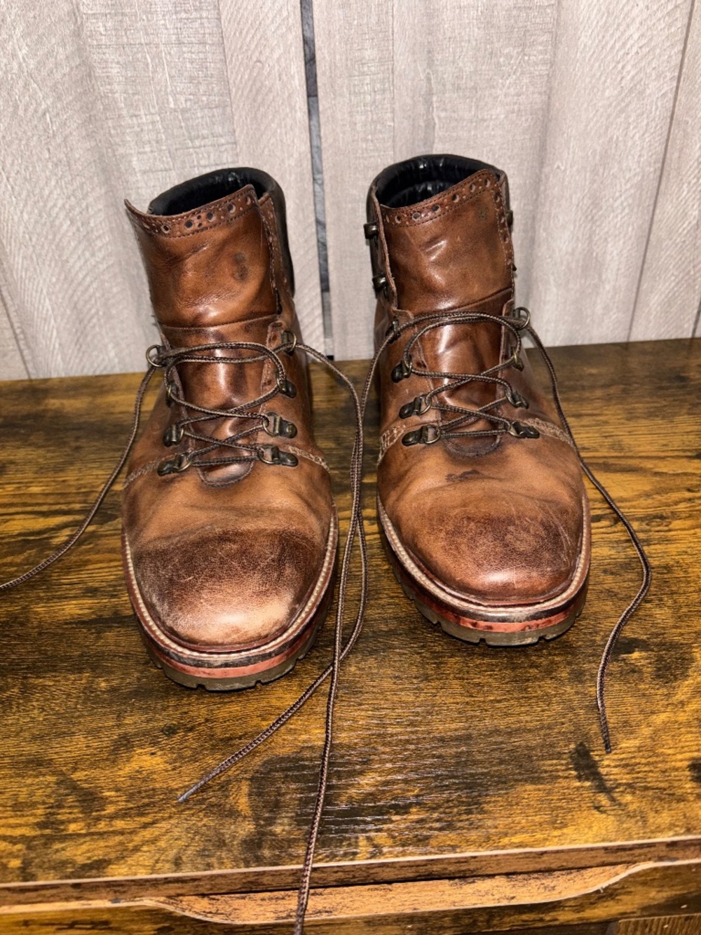 Size 12 Men's Johnston & Murphy (since 1850) Lace Up Leather Boots